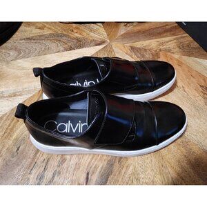 Calvin Klein Mens Black Filius Sneaker Loafers